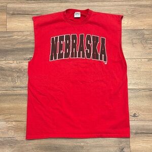 Vintage 90s Nebraska Huskers Sleeveless Shirt Size XL